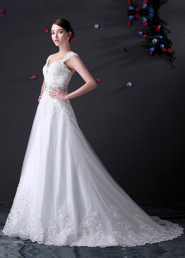 Princess Sweetheart Neckline A-line Wedding Dress