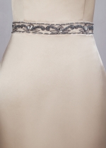 Modest Charmeuse & Tulle Spaghetti Straps Neckline Sheath/Column Evening Dresses With Detachable Jacket