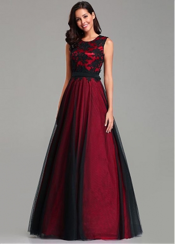 Stunning Jewel Neckline A-line Evening Dresses