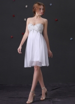 Charming Chiffon & Stretch Satin Sweetheart Neckline A-Line Homecoming Dresses