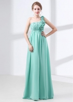 Lightsome Chiffon One-shoulder Neckline Empire Waistline A-line Prom / Bridesmaid Dress