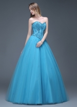 Gorgeous Tulle Sweetheart Neckline Full-length A-line Prom Dresses