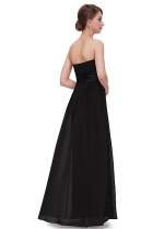 Charming Chiffon Strapless Neckline A-line Prom / Bridesmaid Dresses With Pleats