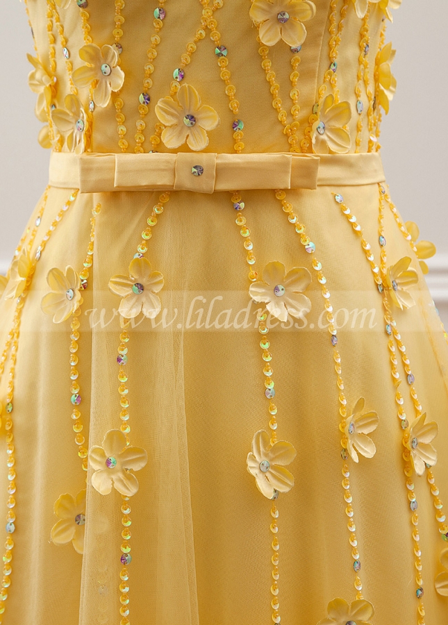 Gorgeous Tulle Jewel Neckline A-Line Prom / Sweet 16 Dress
