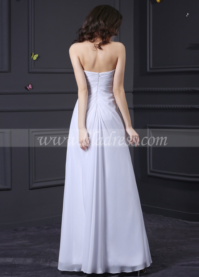 Elegant Chiffon Sweetheart Neckline Sheath Prom Dresses