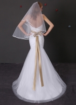 Elegant Tulle Sweetheart Neckline Mermaid Wedding Dress