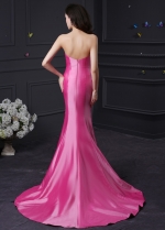 Alluring Taffeta Strapless Neckline Mermaid Prom Dresses