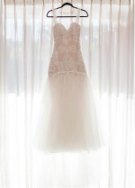 Charming Tulle & Lace Sweetheart Neckline Mermaid Wedding Dresses With Lace Appliques