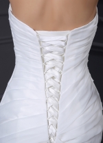 Elegant Organza Satin Sweetheart Neckline Mermaid Wedding Dress