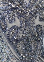 Brilliant Tulle Bateau Neckline Mermaid Prom Dresses With Beadings