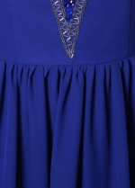 Junoesque Chiffon Jewel Neckline A-Line Formal Dresses