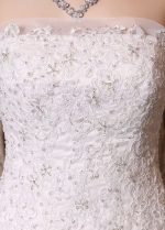 Gorgeous Tulle Strapless Neckline Ball Gown Wedding Dresses