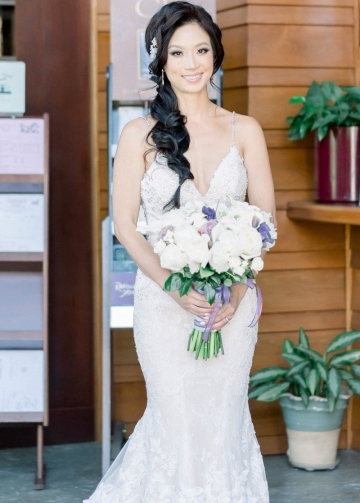Beaded Lace Mermaid Dress for Wedding Spaghetti Straps vestido de noiva sereia