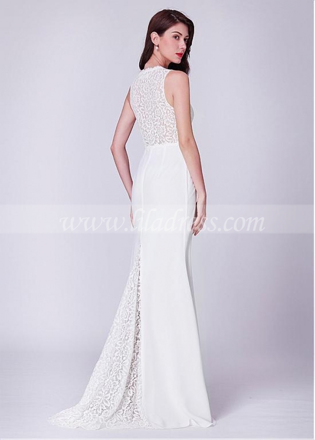 Exquisite Lace V-neck Neckline Mermaid Bridesmaid Dresses