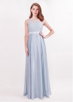 Elegant Jewel Neckline A-line Bridesmaid Dresses