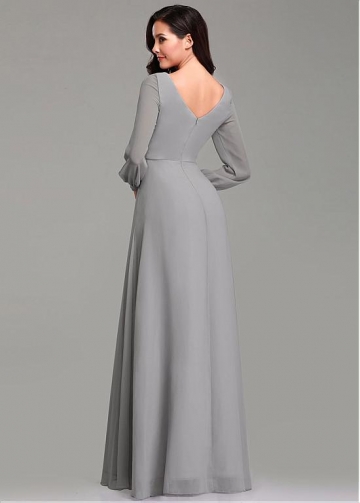 Elegant V-neck Neckline A-line Bridesmaid Dresses