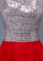 Alluring Chiffon Bateau Neckline Full-length A-line Prom Dresses