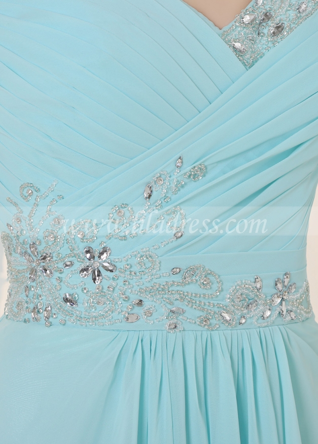 Charming Chiffon & Stretch Satin Sweetheart Neckline A-Line Prom / Bridesmaid Dressses