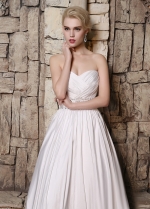 Elegant Taffeta Sweetheart Neckline A-line Wedding Dresses with Beadings & Rhinestones