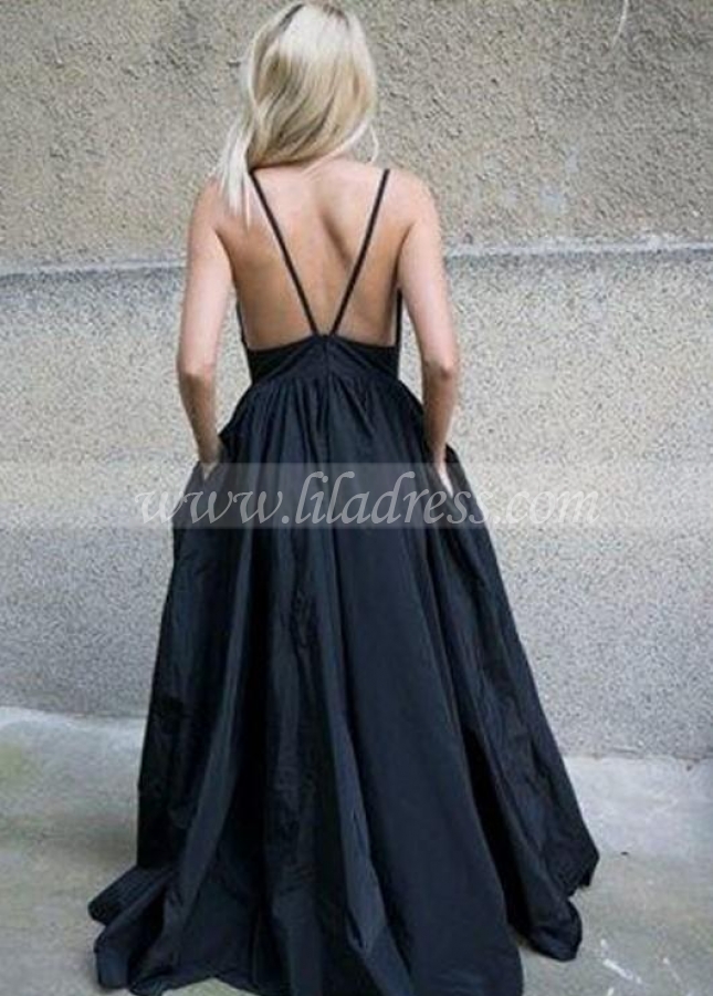 Deep V-neckline A-line Special Occasion Dresses for Evening vestido de formatura