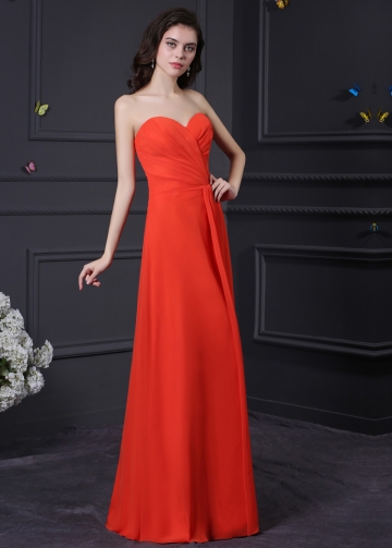 Gorgeous Chiffon Sweetheart Neckline A-Line Prom Dresses
