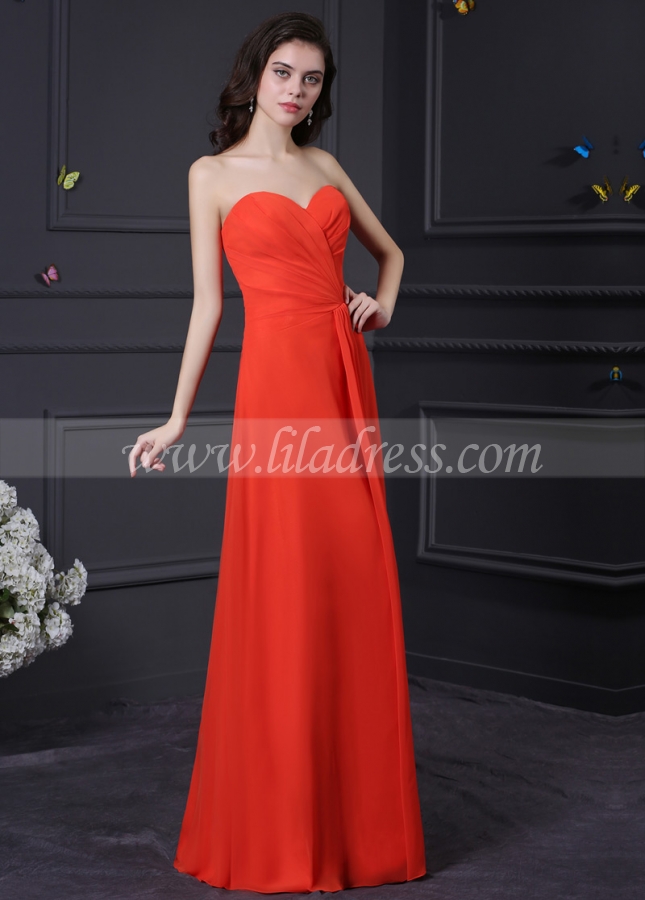 Gorgeous Chiffon Sweetheart Neckline A-Line Prom Dresses