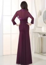 Elegant Chiffon & Stretch Satin Sweetheart Neckline A-Line Military / Mother Dresses Jacket Included