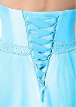 Elegent Taffeta Square Neckline Floor-length Prom Dresses