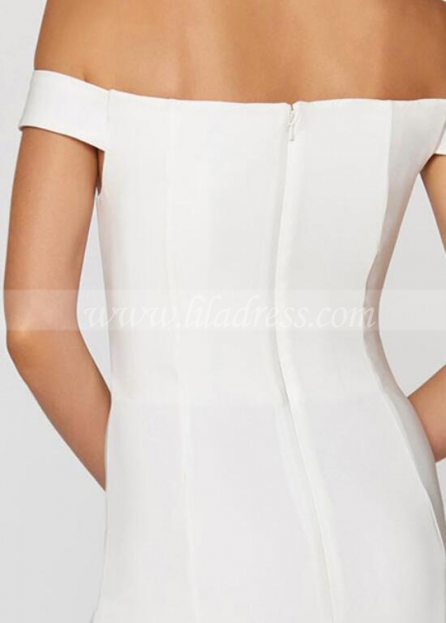V-neckline Side Slit Black Maxi Long Dress for Prom